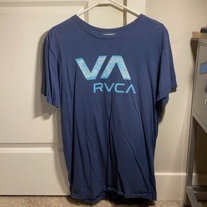 RVCA Blue Short Sleeve T-Shirt